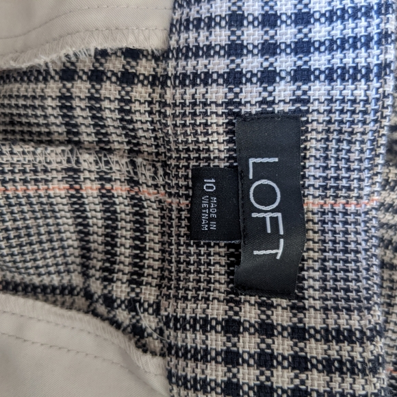 LOFT Size 10 Never Worn Wide Leg Tweed Pants - Picture 4 of 4